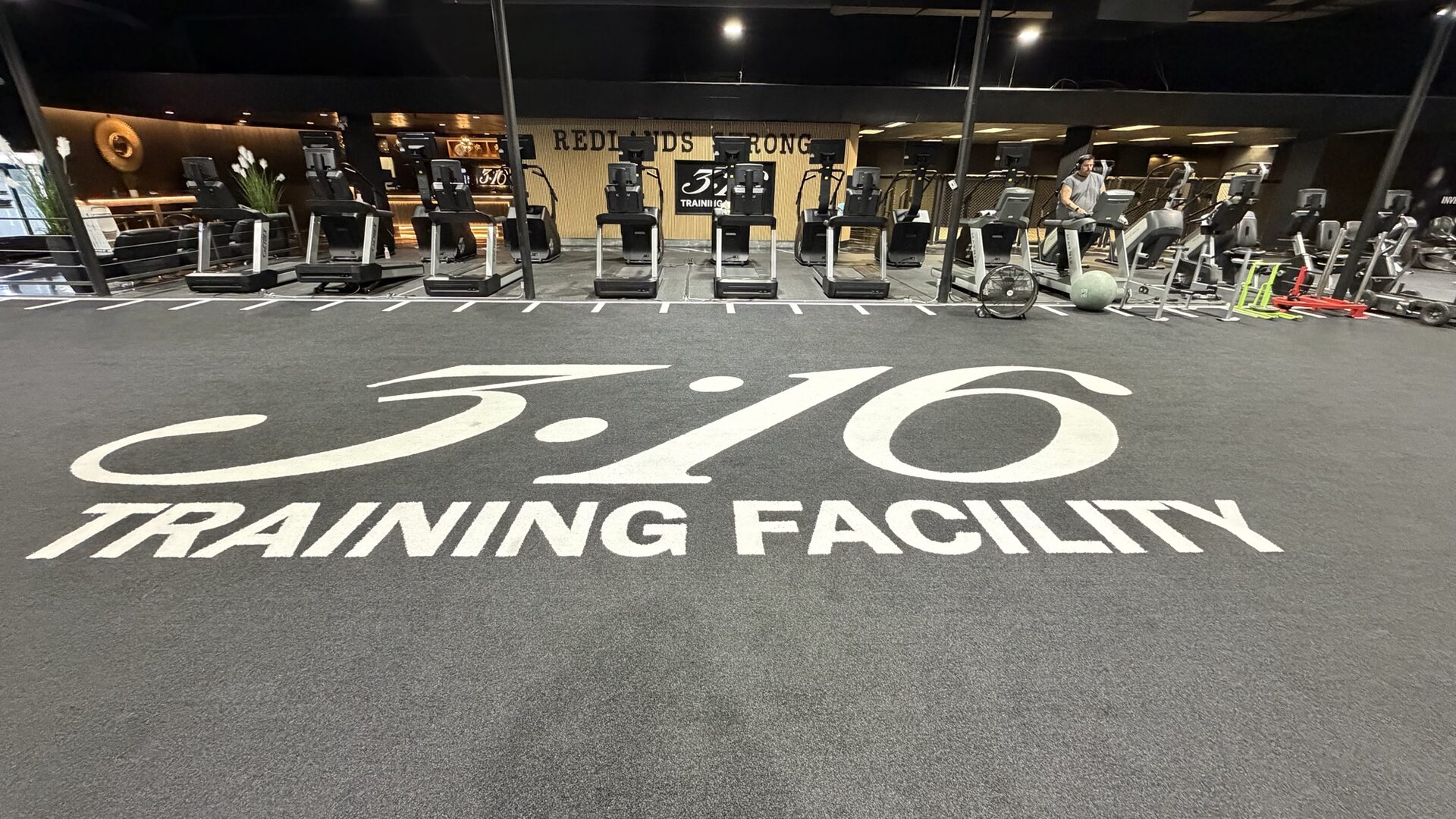 3:16 Training Facility floor logo inlay